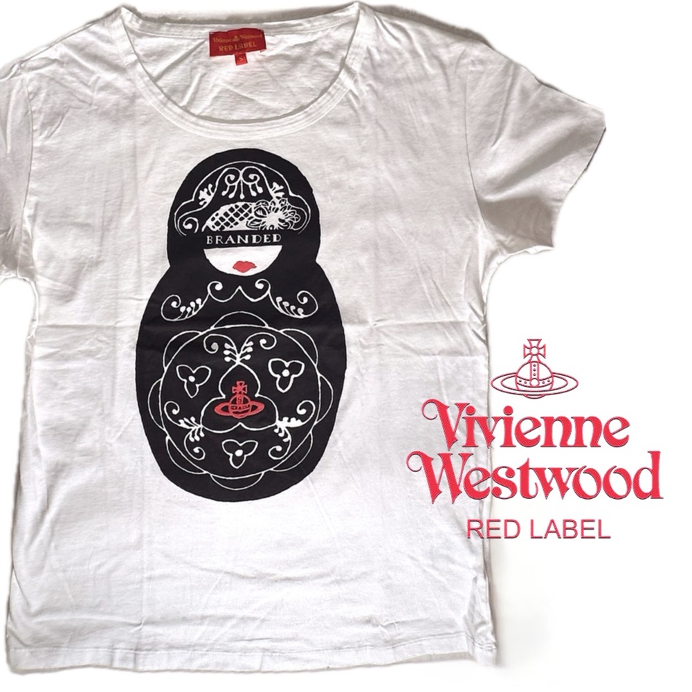 Vivienne Westwood Russian Nesting Doll White Tee - Size S